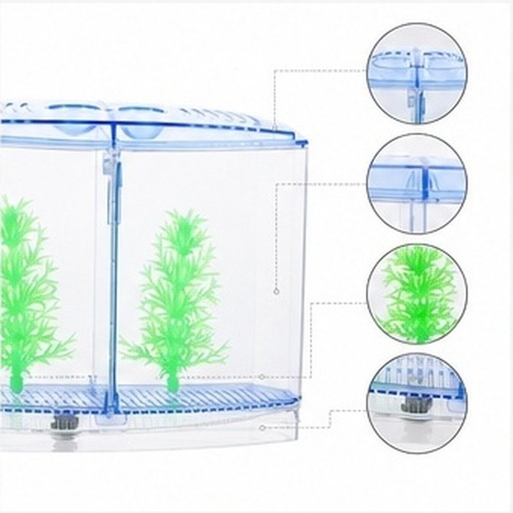 Aquarium Plants Live - 1Set Clear Compact Acrylic Fish Tank