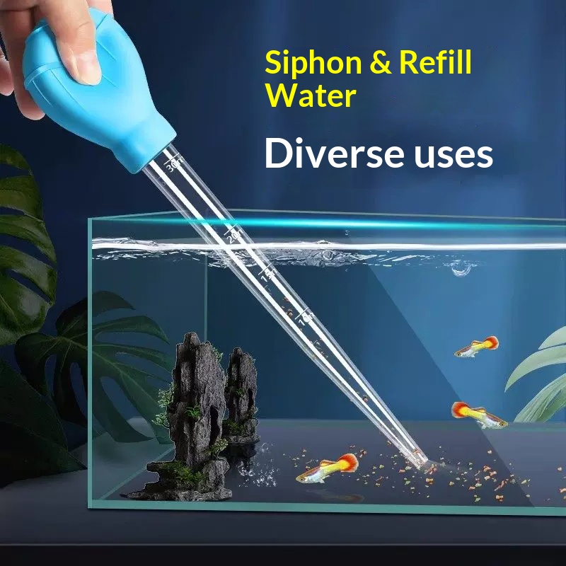 Planted Aquarium Cleaning - 1/2PCS Aquarium Siphon Water Changer Fish