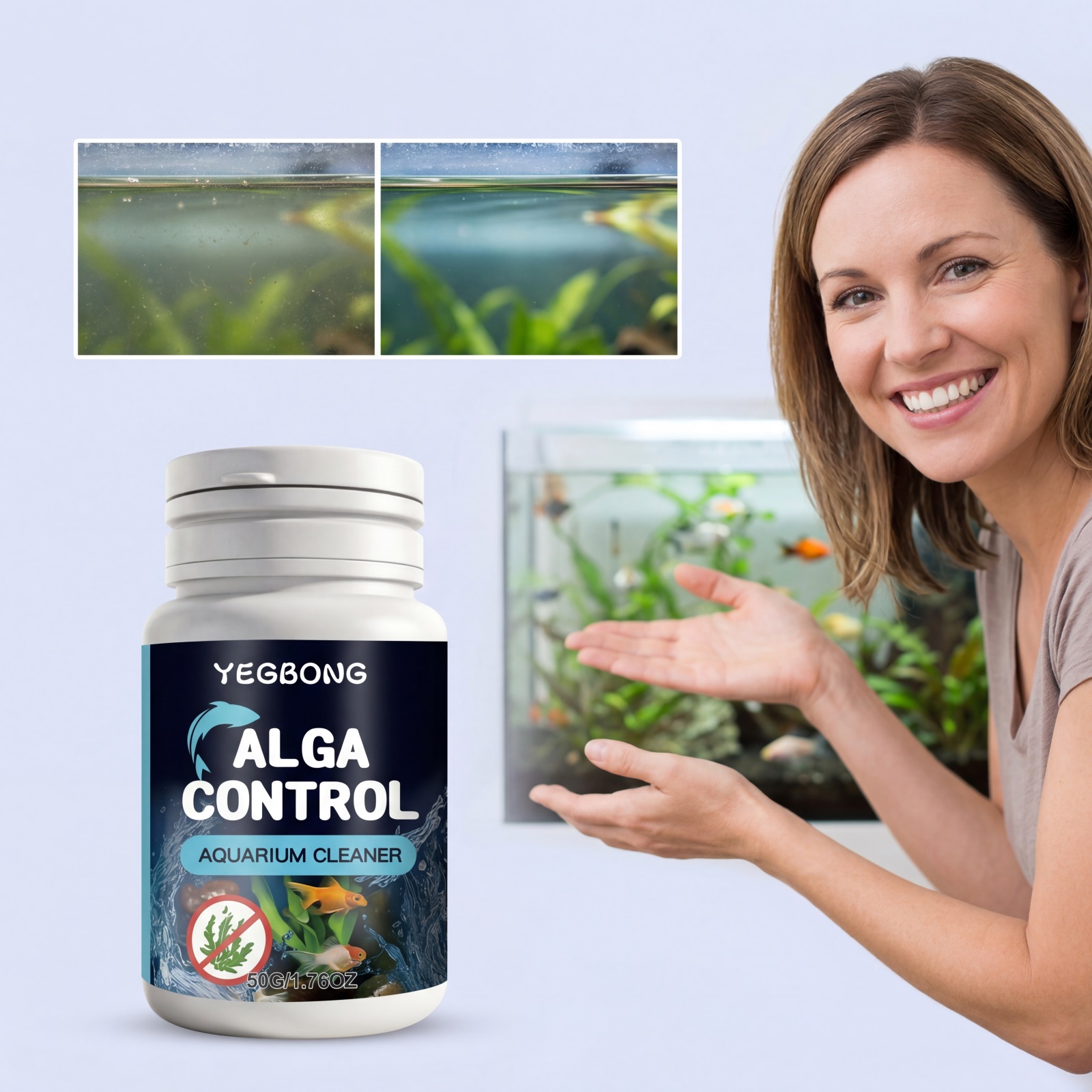 50g Aquarium Cleaner Powder Fi - огляд і ціна Planted Aquarium Algae Control