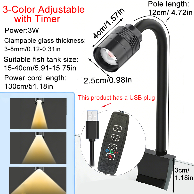 USB 3W South American Aquarium - огляд і ціна Aquarium Plant Light