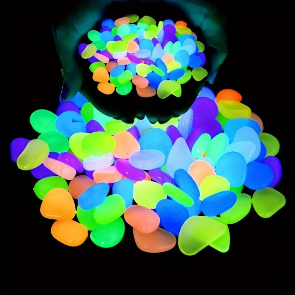 100pcs Glow In The Dark Pebble - огляд і ціна Plant Aquarium Pot