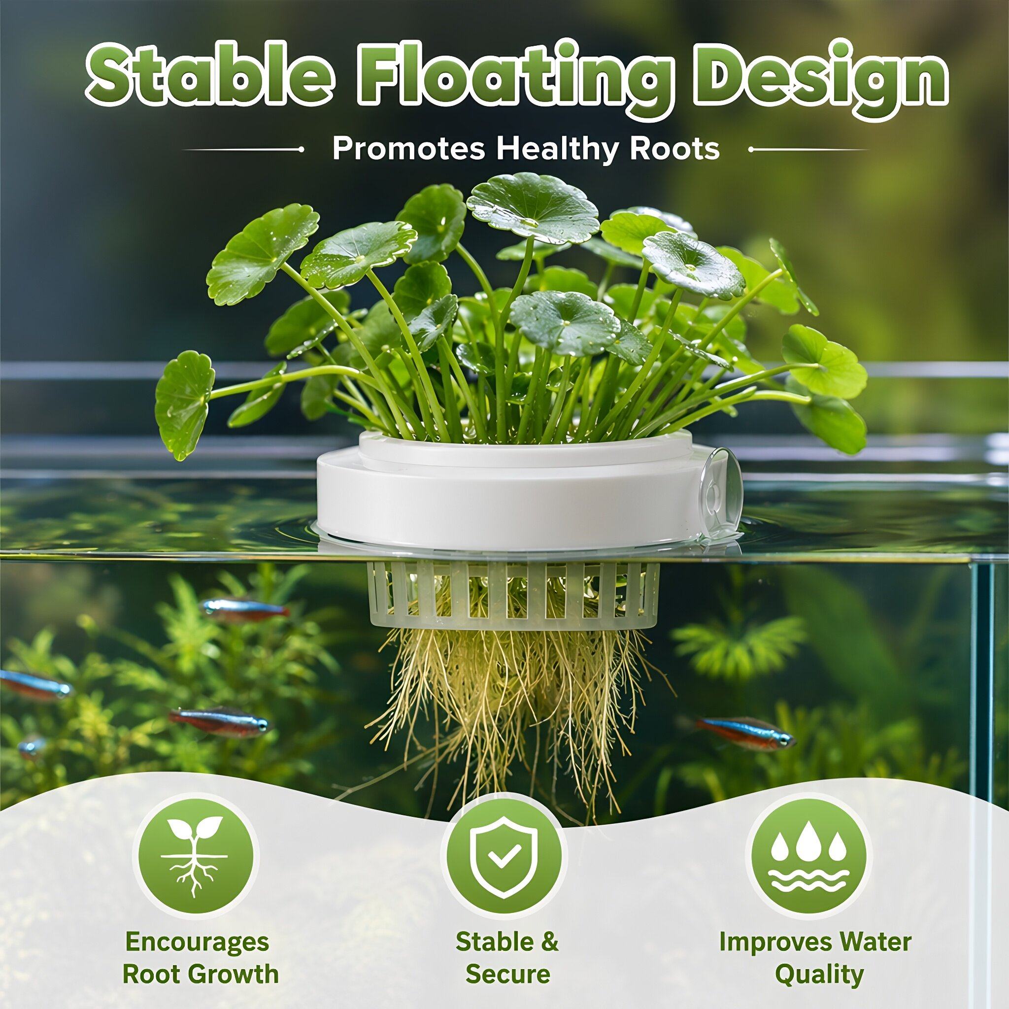 4pcs Floating Aquarium Plant B - огляд і ціна Planted Tank