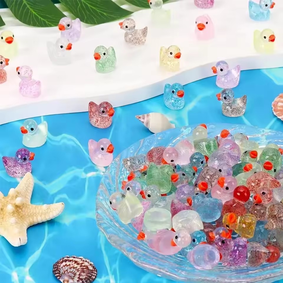 ~ Miniature Resin Duck with Pu - огляд і ціна Plant Aquarium Pot